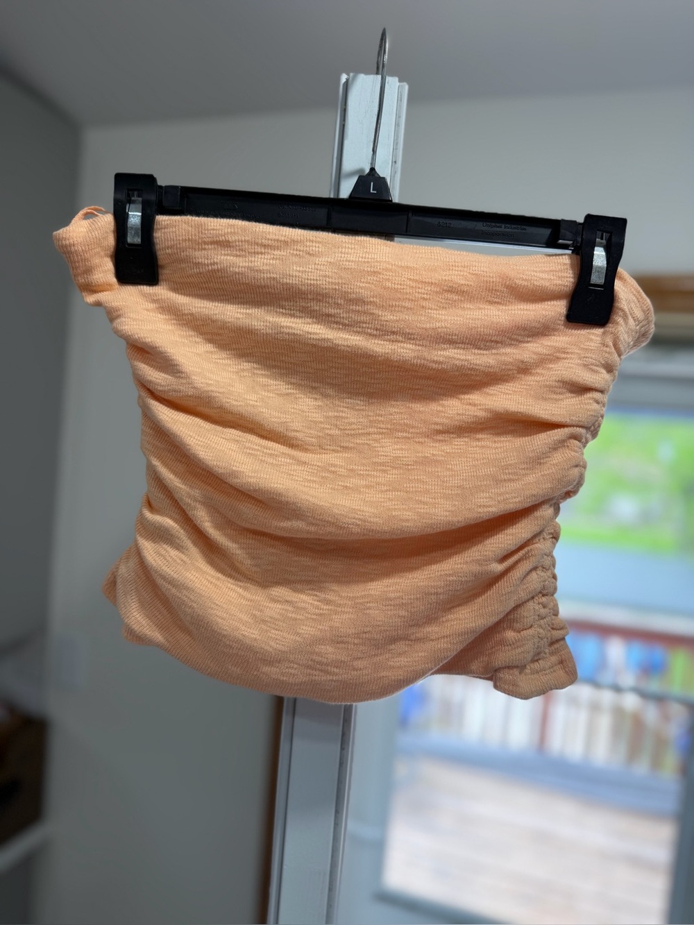 Free people Women’s Peach Ruched Tube top